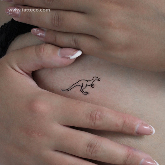 Velociraptor Temporary Tattoo - Set of 3