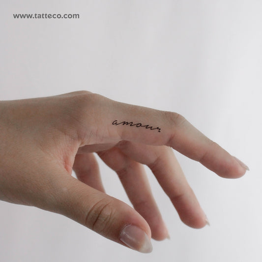 Amour Temporary Tattoo - Set of 3