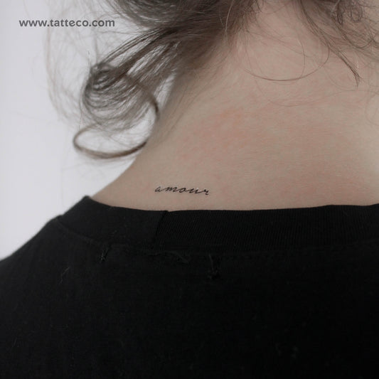 Amour Temporary Tattoo - Set of 3