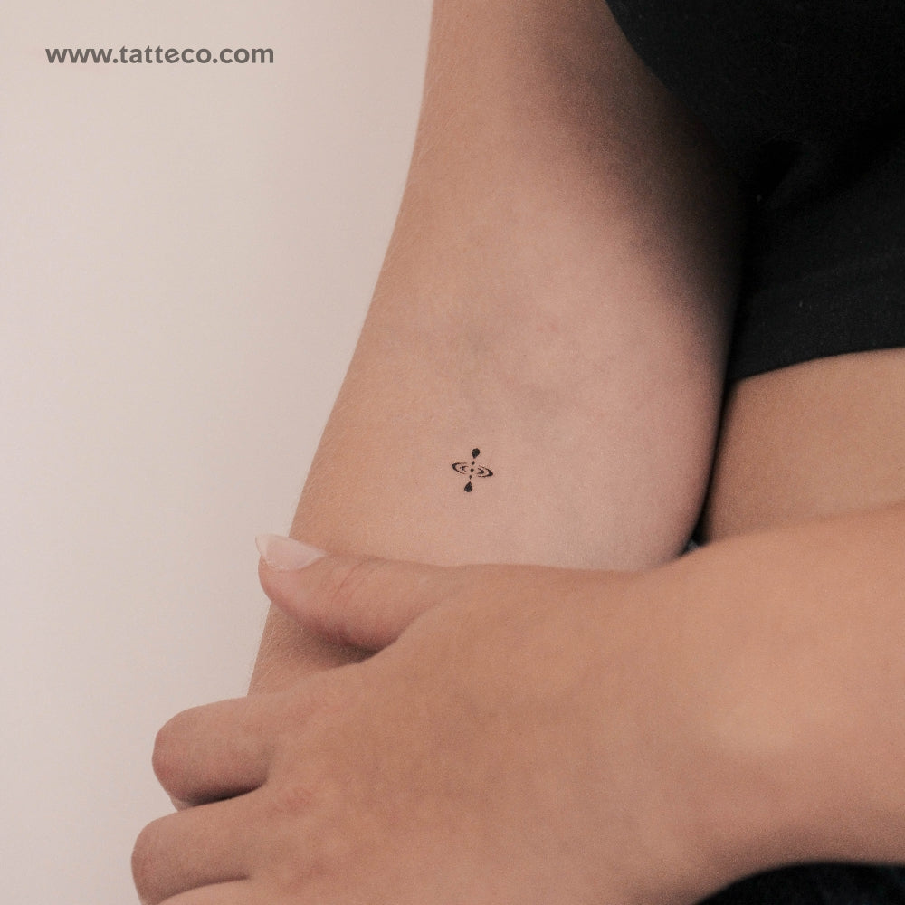 Small Mindfulness Symbol Temporary Tattoo - Set of 3
