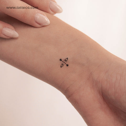 Small Mindfulness Symbol Temporary Tattoo - Set of 3