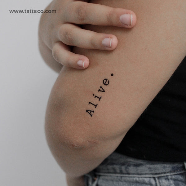 Alive Temporary Tattoo (Set of 3)
