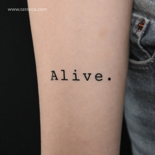 Alive Temporary Tattoo (Set of 3)