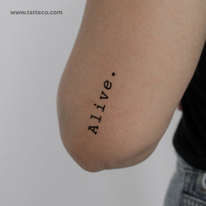 Alive Temporary Tattoo (Set of 3)
