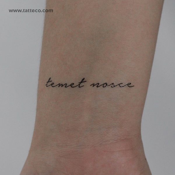 Temet Nosce Temporary Tattoo - Set of 3