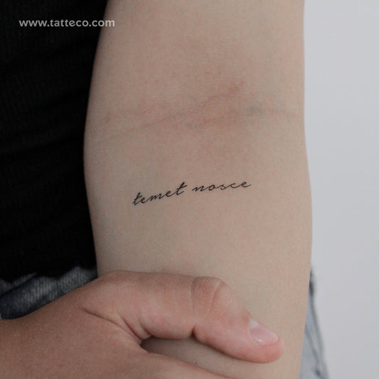 Temet Nosce Temporary Tattoo - Set of 3