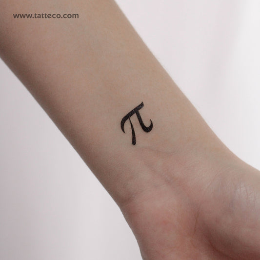 Pi Temporary Tattoo - Set of 3