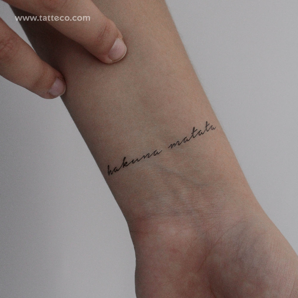 Tatuaje temporal Hakuna Matata - Conjunto de 3