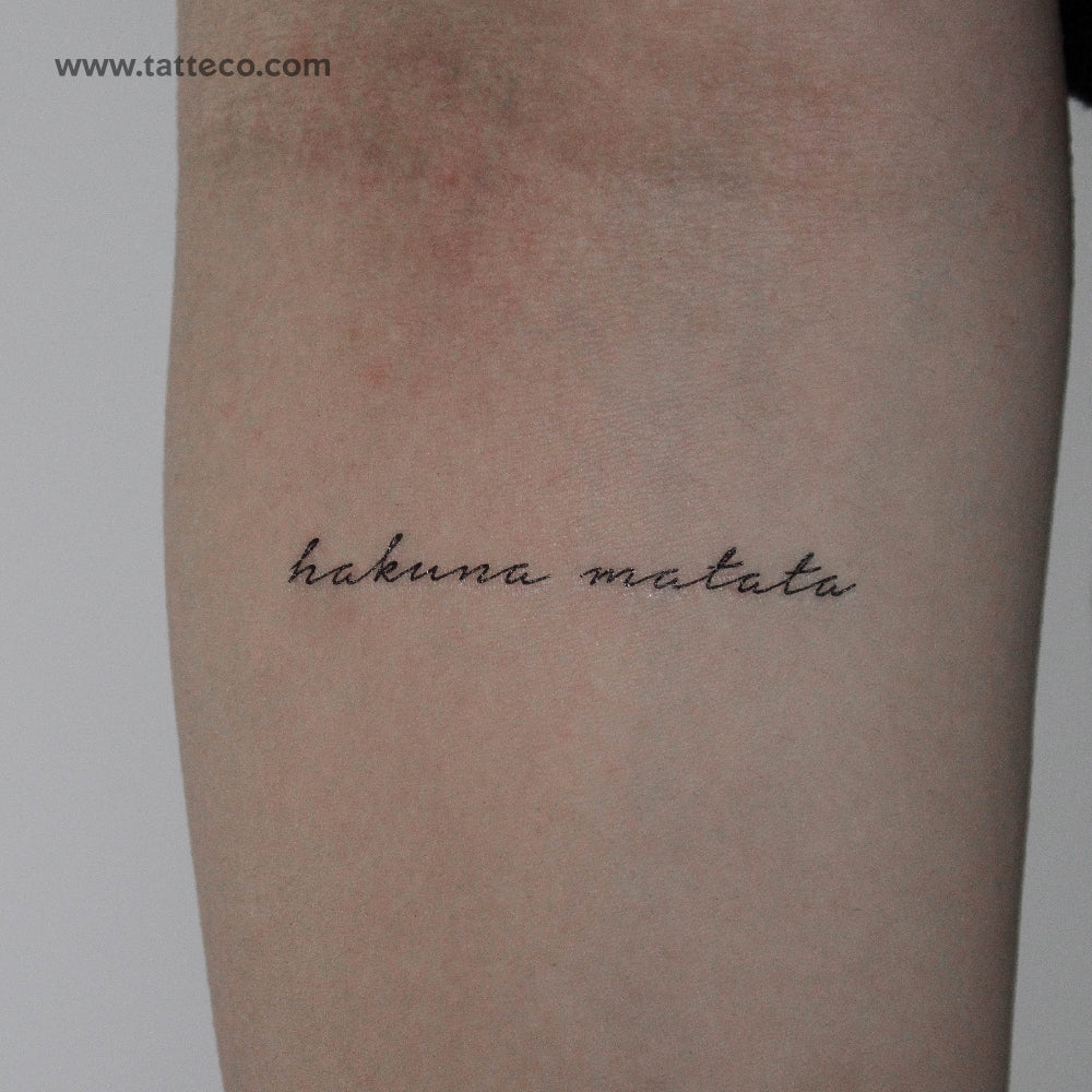 Tatuaje temporal Hakuna Matata - Conjunto de 3