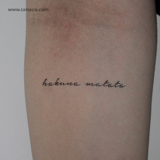 Tatuaje temporal Hakuna Matata - Conjunto de 3