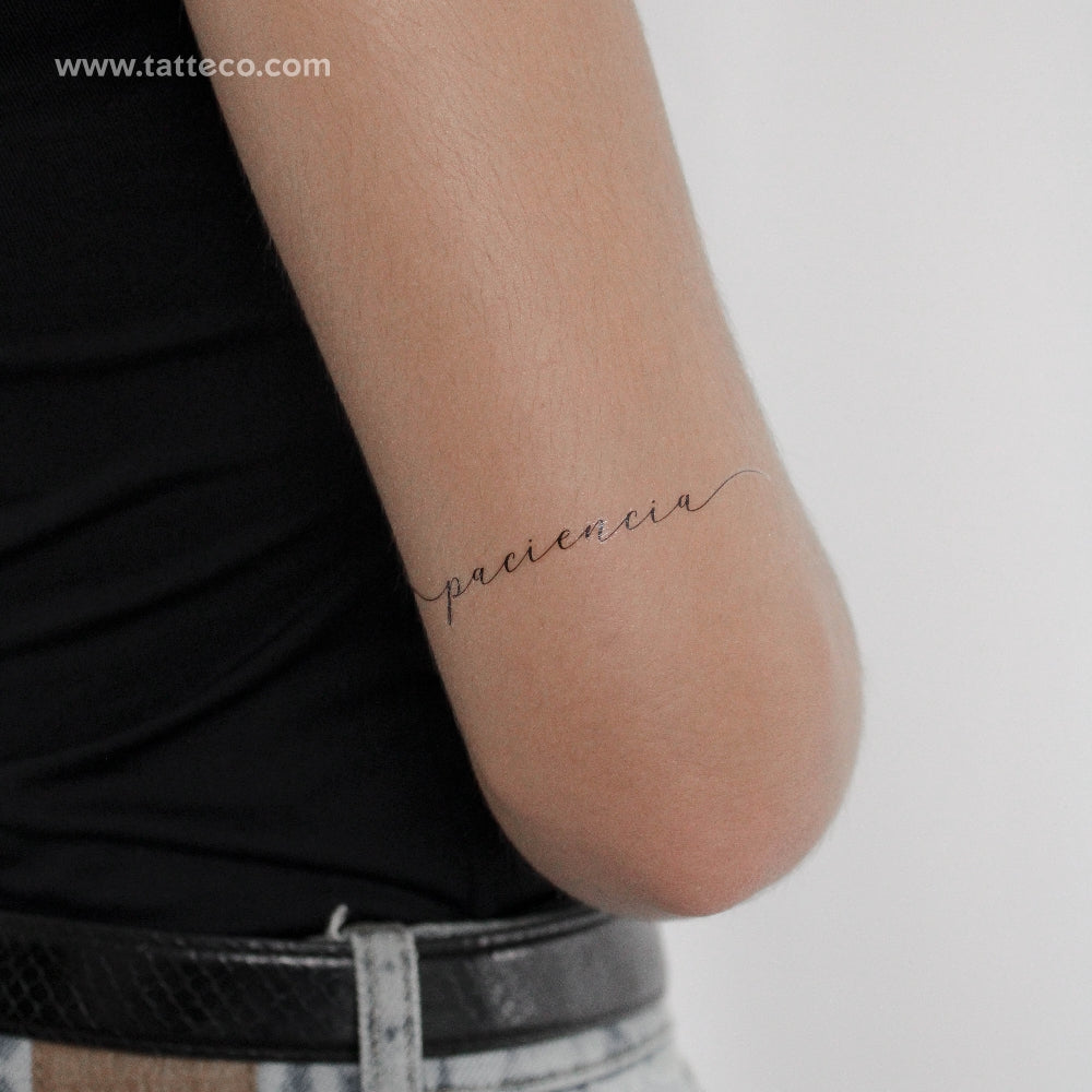 Paciencia Temporary Tattoo by 1991.ink - Set of 3