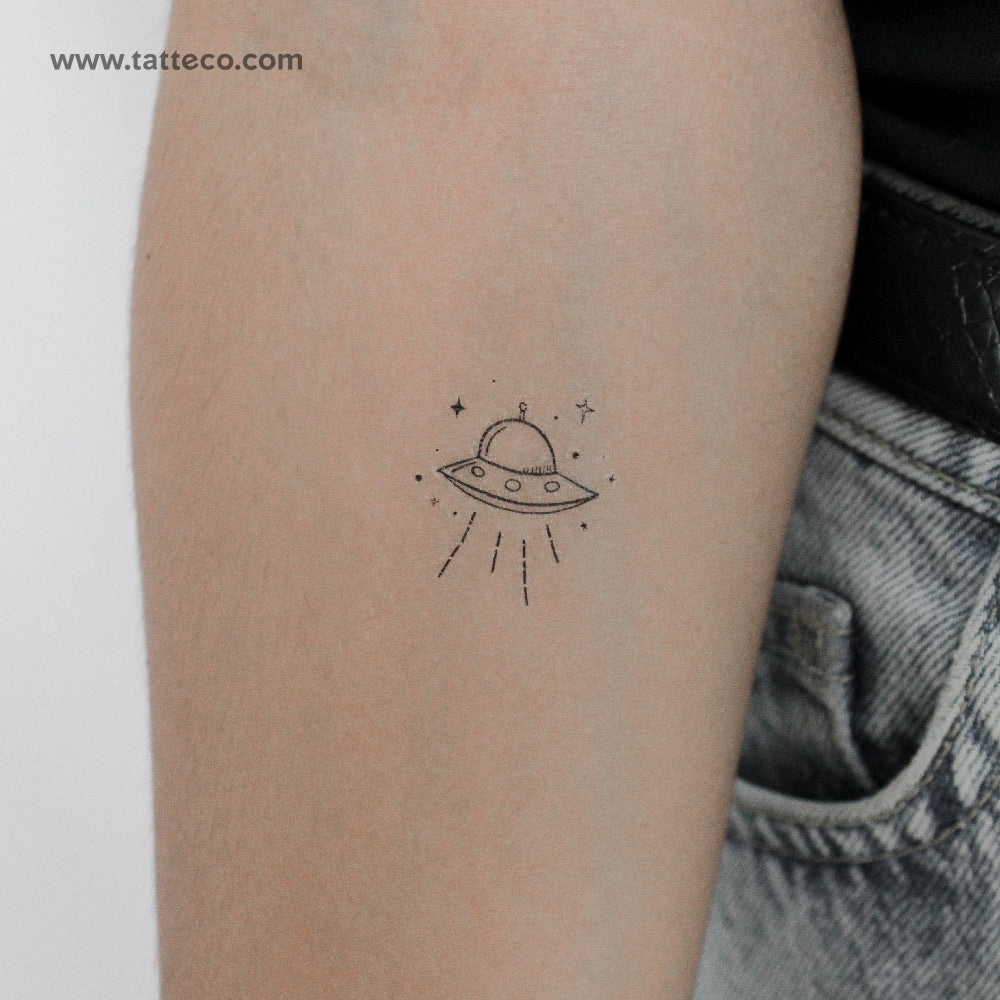 Tatuaje temporal de OVNI - Juego de 3