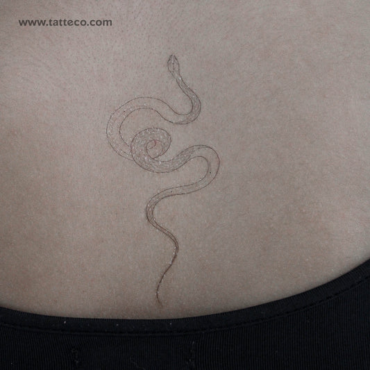 Tatuaje temporal de serpiente escamada de Harmlessberry (juego de 3)