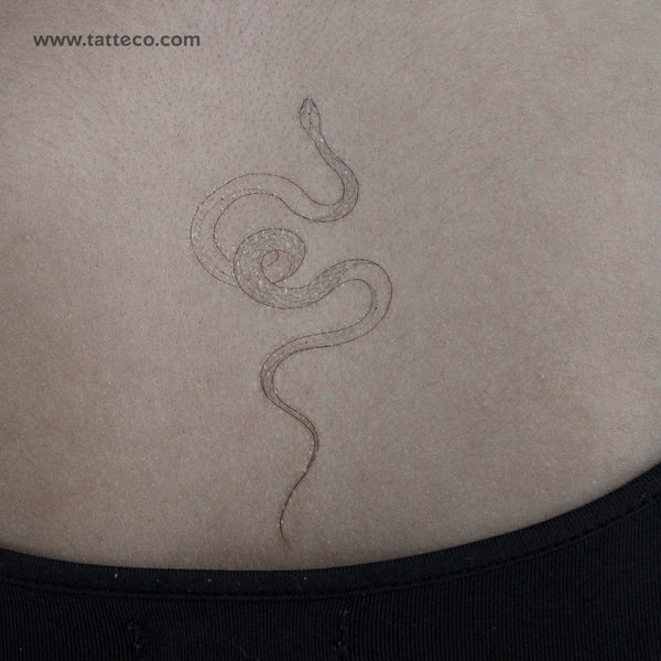 Scaled Snake Temporary Tattoo by Harmlessberry - Set of 3