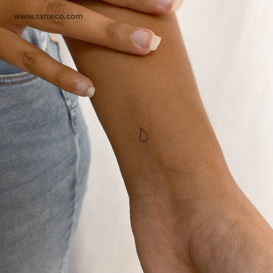 Water Drop Temporary Tattoo - Set of 3