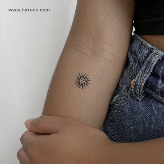 Tatuaje Temporal Sol De Mayo Uruguay - Conjunto de 3