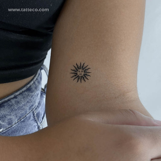 Tatuaje Temporal Sol De Mayo Uruguay - Conjunto de 3