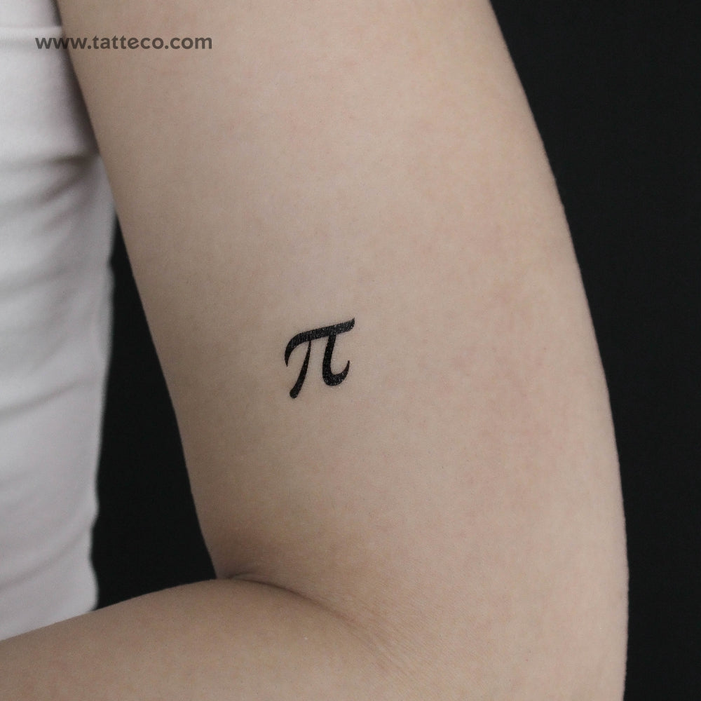 Pi Temporary Tattoo - Set of 3
