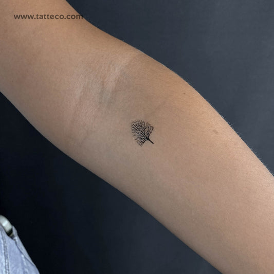 Tatuaje temporal de árbol pequeño sin hojas (juego de 3)