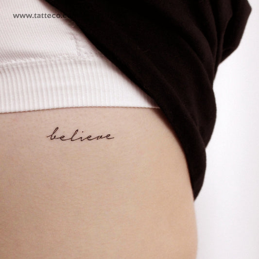 Believe Temporary Tattoo - Set of 3