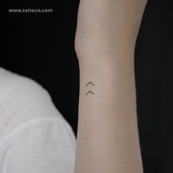 Hailey Minimalist Arrow Temporary Tattoo - Set of 3