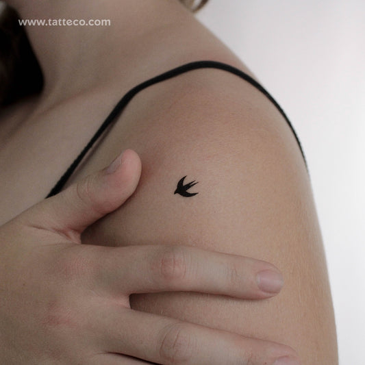 Tatuaje temporal de golondrina pequeña - Juego de 3