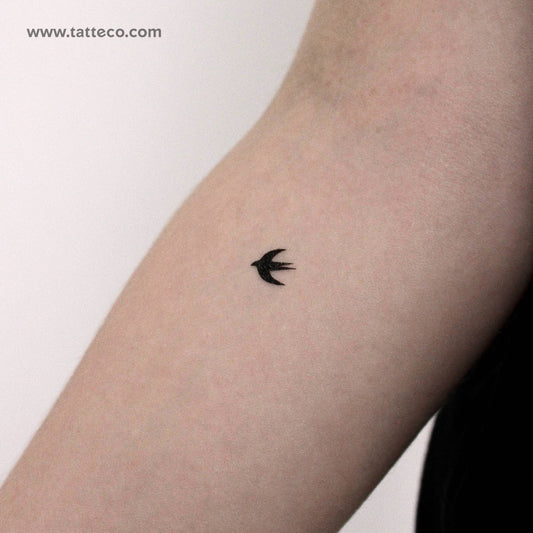Tatuaje temporal de golondrina pequeña - Juego de 3