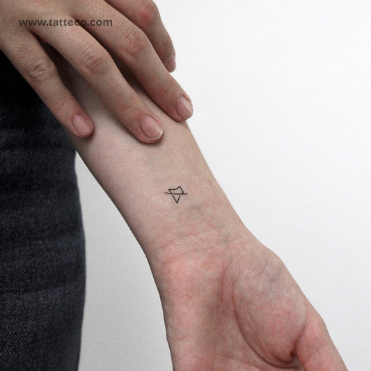 Tatuaje temporal con el icono de sonido desactivado (juego de 3)