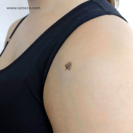 Tatuaje temporal de árbol pequeño sin hojas (juego de 3)