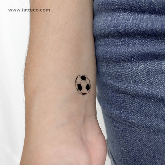 Tatuaje temporal de fútbol - Juego de 3