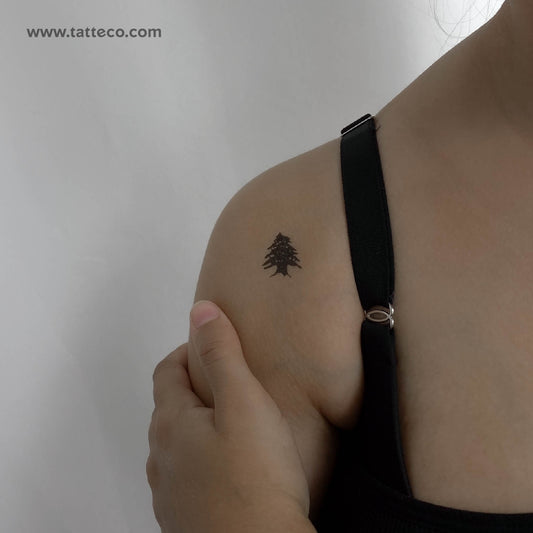 Tatuaje temporal de cedro - Juego de 3