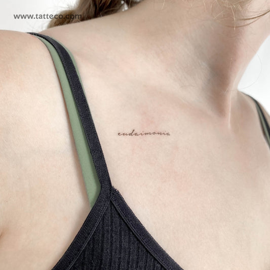 Eudaimonia Temporary Tattoo - Set of 3