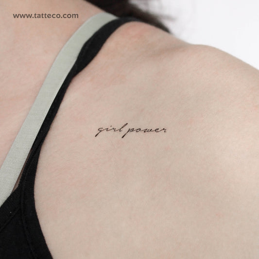 Tatuaje temporal de Girl Power - Juego de 3