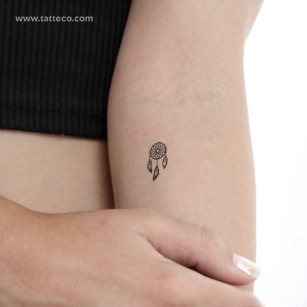 Tatuaje temporal de atrapasueños pequeño - Juego de 3