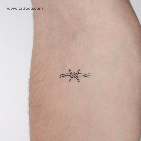 Barbed Wire Temporary Tattoo - Set of 3