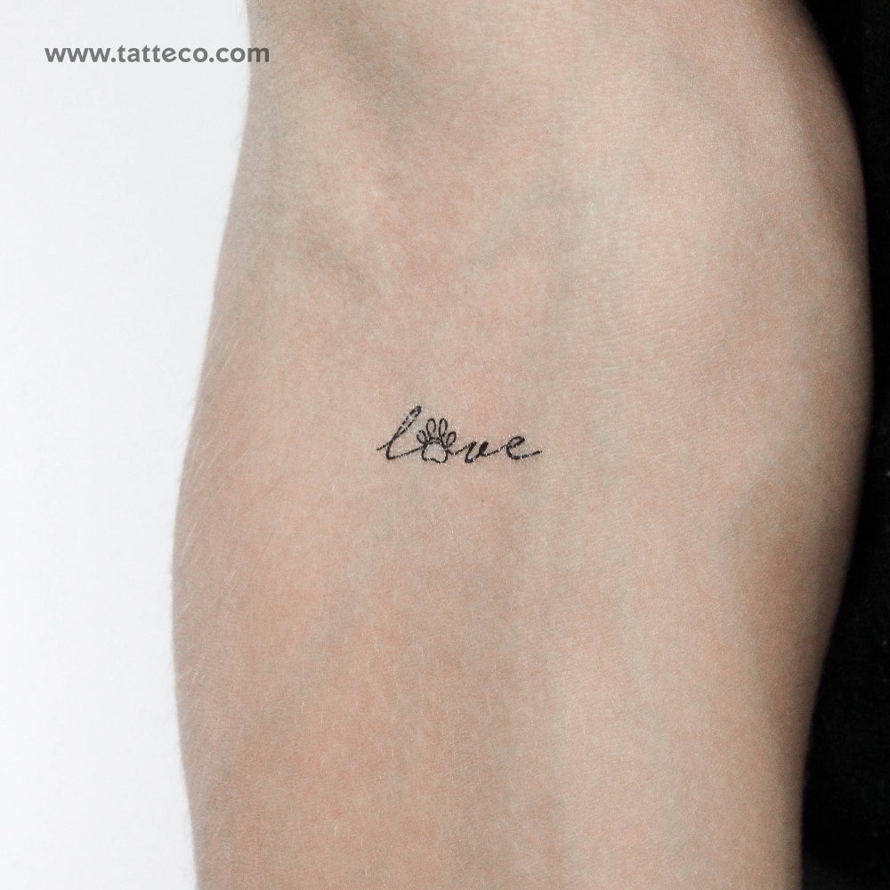 Puppy Love Temporary Tattoo - Set of 3