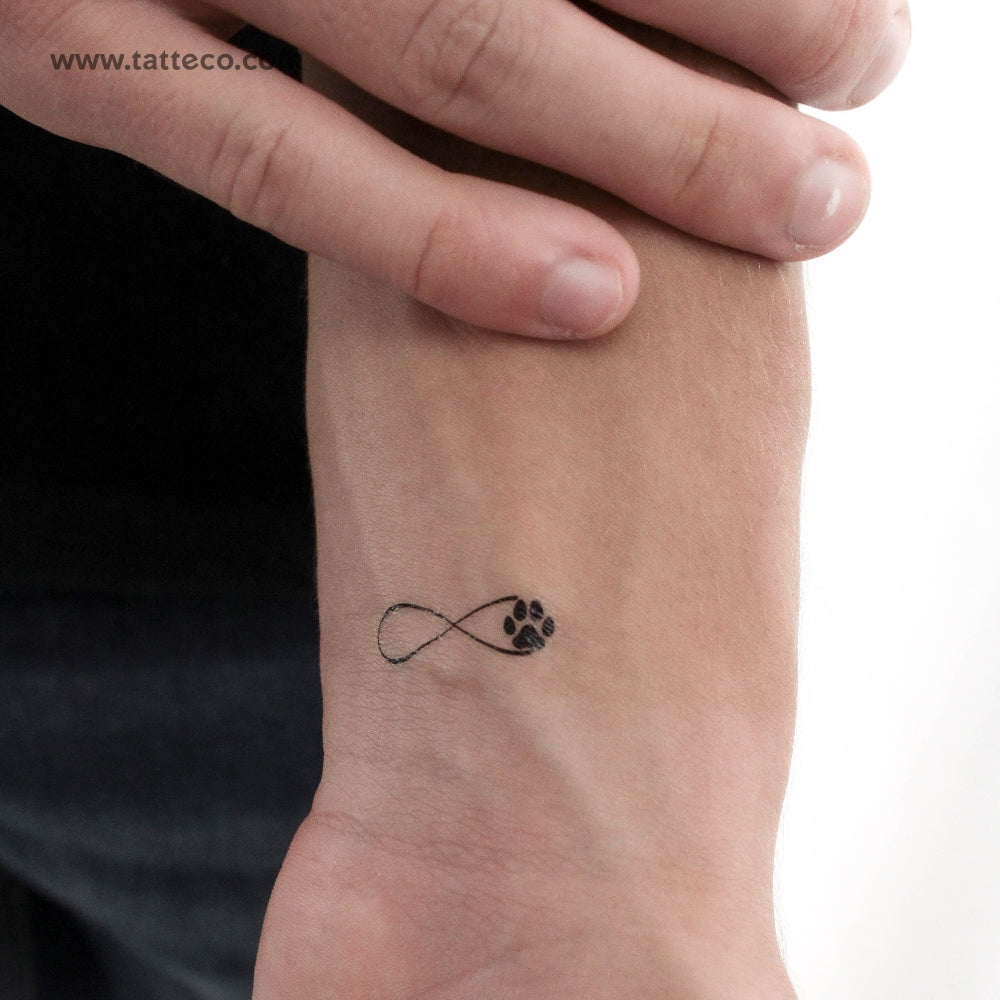 Infinity Paw Temporary Tattoo - Set of 3