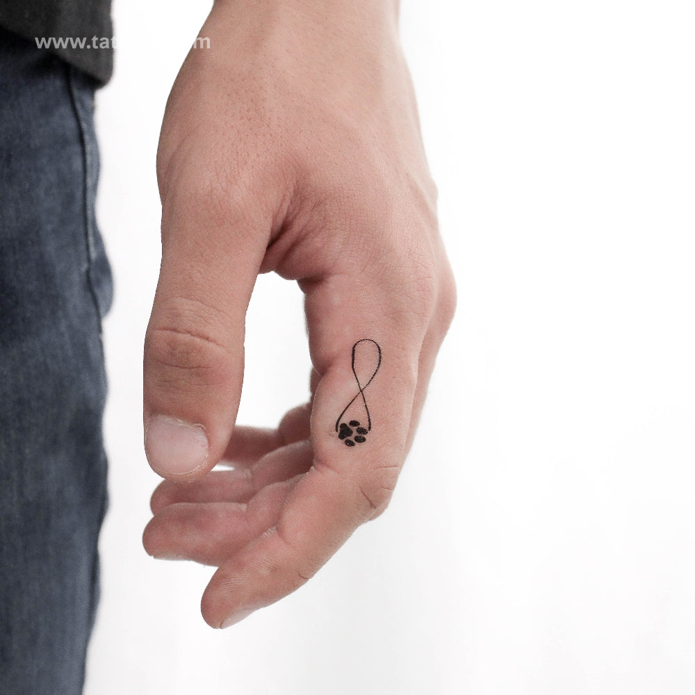 Infinity Paw Temporary Tattoo - Set of 3