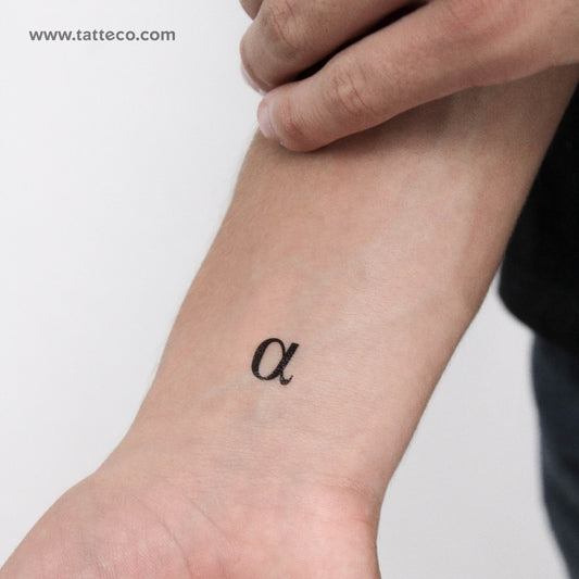 Tatuaje temporal Alfa - Juego de 3