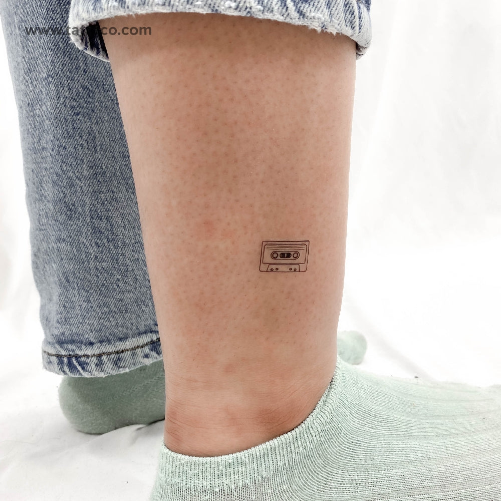 Cassette Temporary Tattoo - Set of 3
