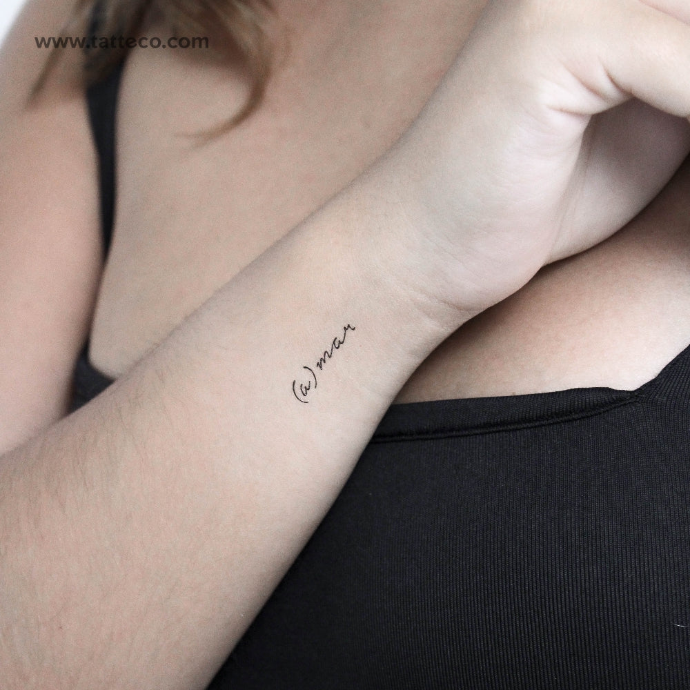 A Mar Temporary Tattoo - Set of 3