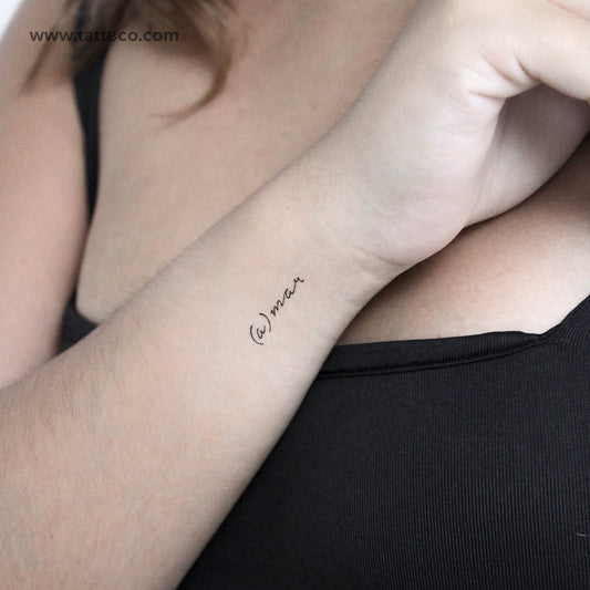 A Mar Temporary Tattoo - Set of 3