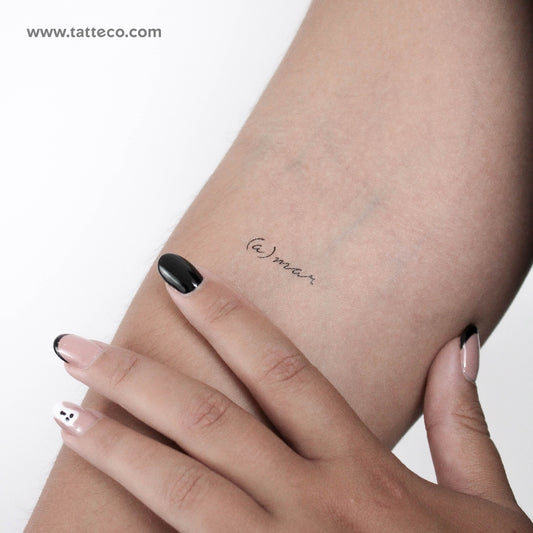 A Mar Temporary Tattoo - Set of 3