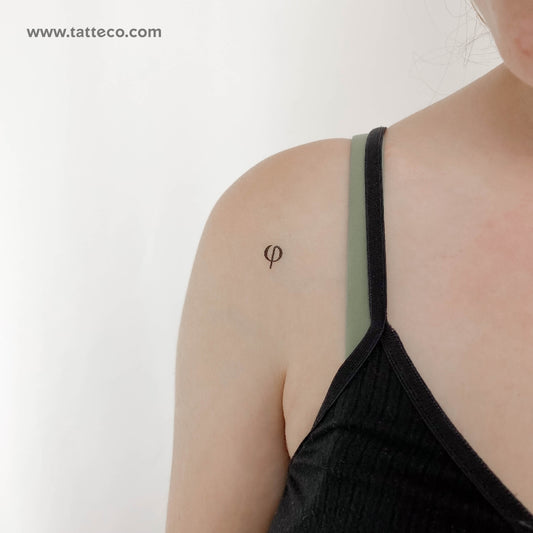 Phi Temporary Tattoo - Set of 3