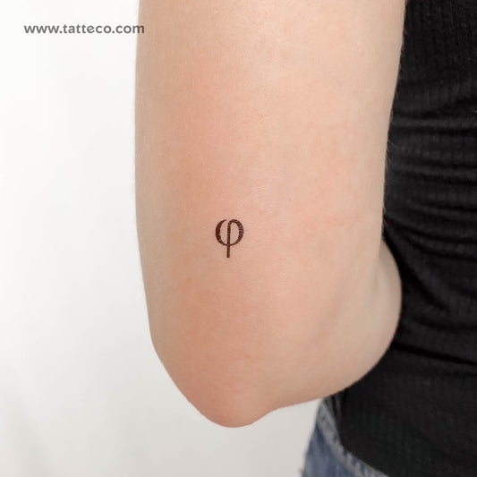 Phi Temporary Tattoo - Set of 3
