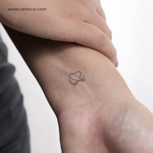Tatuaje temporal "Little Pinky Swear" - Juego de 3