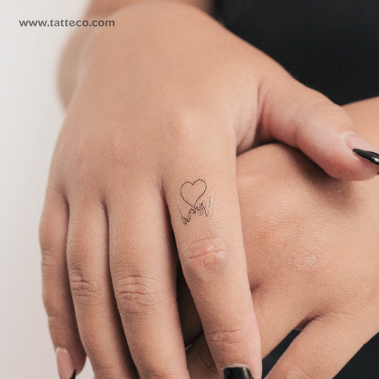 Tatuaje temporal "Little Pinky Swear" - Juego de 3