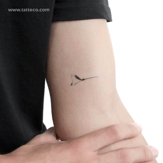 Spotted Eagle Ray Temporary Tattoo - Set of 3