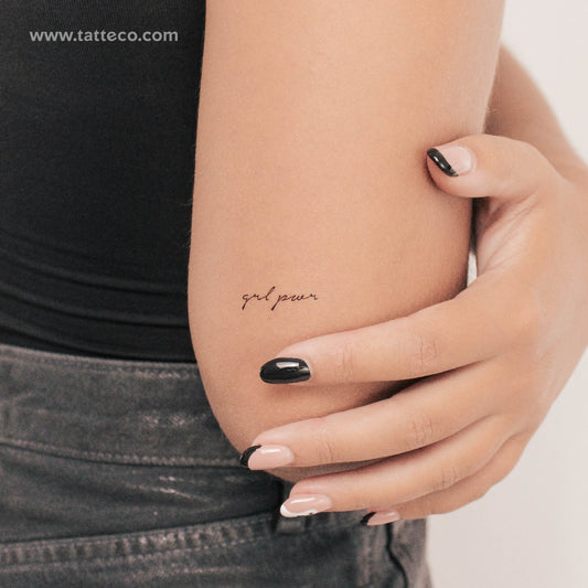 Grl Pwr Temporary Tattoo - Set of 3