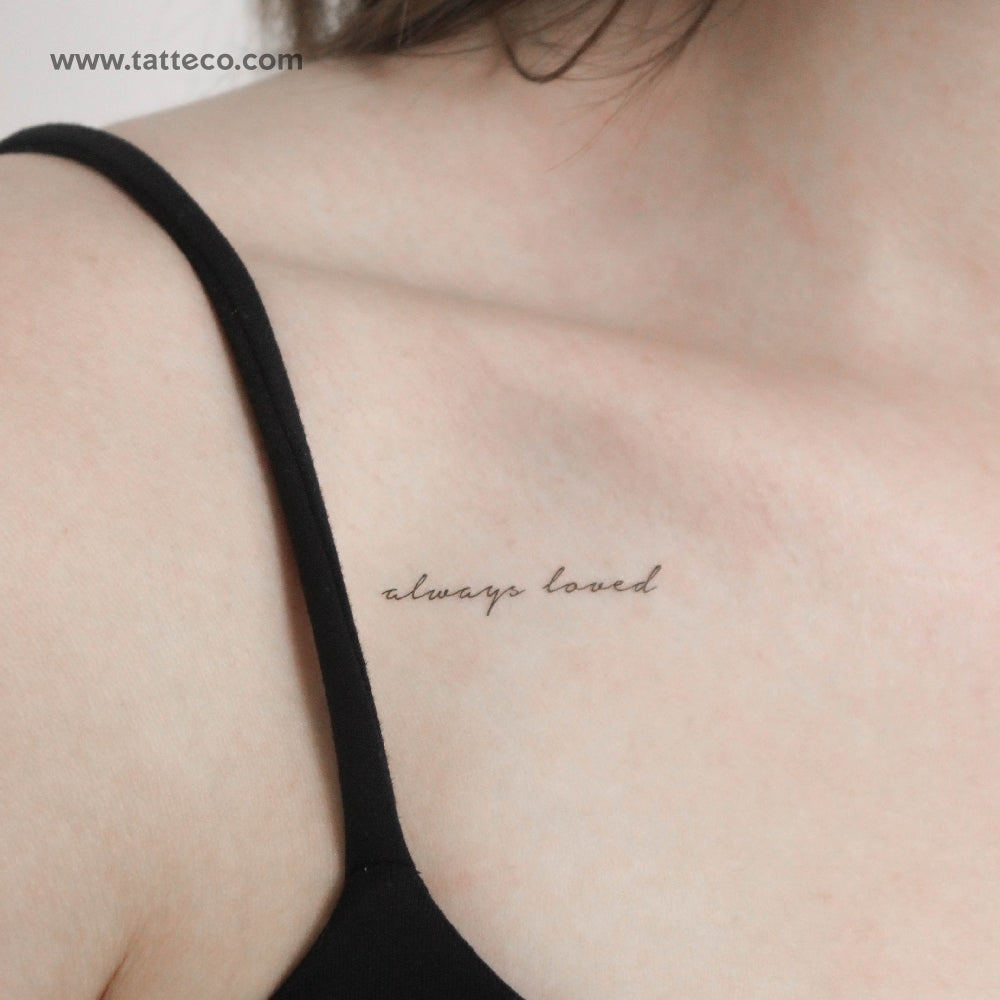 Always Loved Temporary Tattoo - Set of 3